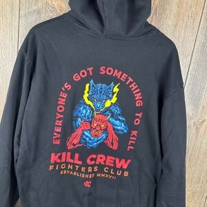 Kill Crew Porrada Series Inner Demons Hoodie Fighters Club Graphic Black Large